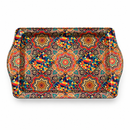 Metalen dienblad – Kleurrijke mandala & geometrie - 16 x 25 cm