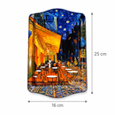 Metalen dienblad – Van Gogh Caféterras bij nacht - 16 x 25 cm