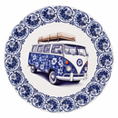 Onderzetter – Delftsblauwe Camperbus