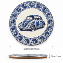 Onderzetter – Delfts blauwe oldtimer