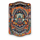 Metalen dienblad – Kleurrijke Hamsa - 16 x 25 cm