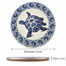 Onderzetter – Delfts blauwe zeeschildpad