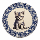 Onderzetter – Delftsblauwe Kat