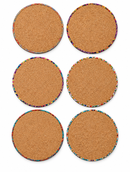 Onderzettserset rood - 6 stuks
