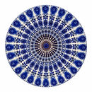 Onderzetter - Blue Peacock Mandala