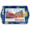 Metalen dienblad – Nijmegen Grote Markt - 16 x 25 cm
