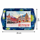 Metalen dienblad – Nijmegen Grote Markt - 16 x 25 cm