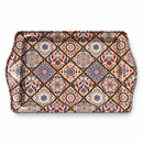 Metalen dienblad – Sierlijke mandala tegels - 16 x 25 cm