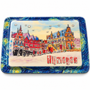 Metalen dienblad - Nijmegen Stevenskerk - 16 x 25 cm