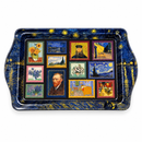 Metalen dienblad – Van Gogh postzegelcollage