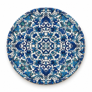 Onderzetter – Sierlijke bloemenmandala blauw