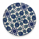 Onderzetter – Bloemenarabesk blauw & groen