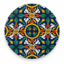 Onderzetter – Klassiek tegelpatroon blauw & groen