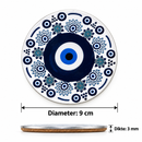 Onderzetter - Floral Evil Eye
