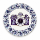 Onderzetter Vintage camera