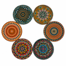 Onderzetterset Didim - Mandala - 6 stuks