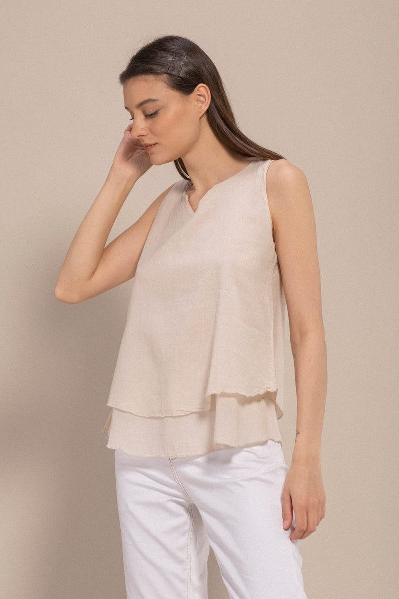 Dubbellaagse blouse