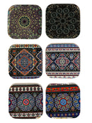 Vierkante aluminium onderzetters voor glazen