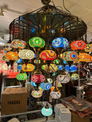 Mozaïek Hanglamp set 57 bollen