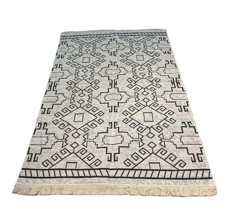 Kelim Vloerkleed Geometri - Kelim kleed - Kelim tapijt - Turkish kilim - Oosterse Vloerkleed - 120x180 cm