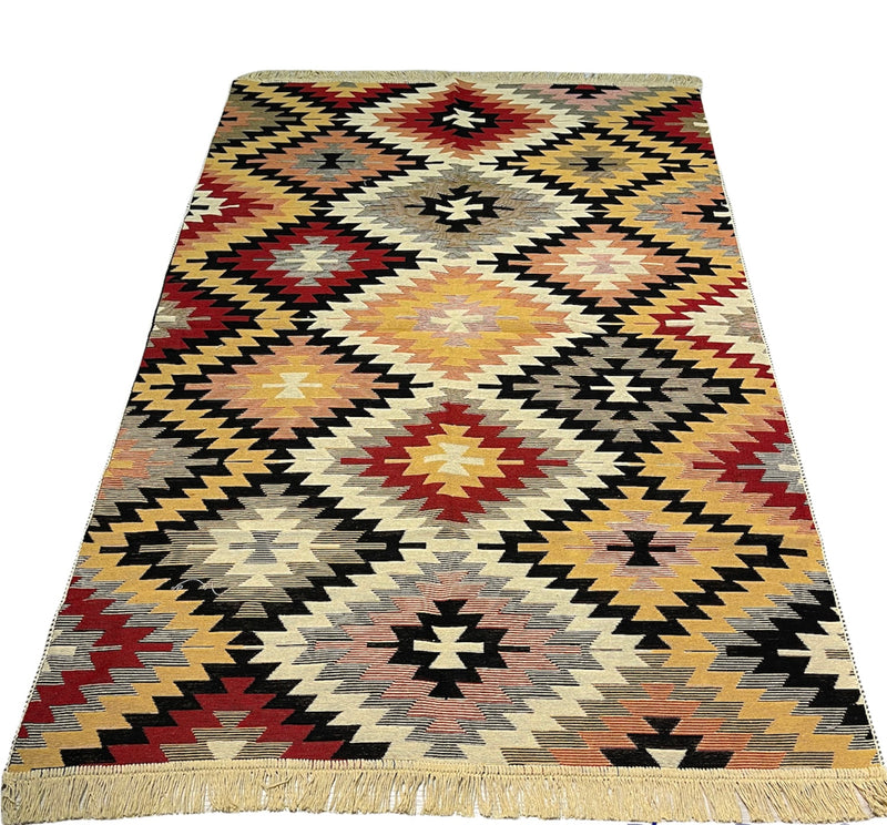 Kelim Vloerkleed Nijmegen - Kelim kleed - Kelim tapijt - Turkish kilim - Oosterse Vloerkleed - 120x180 cm