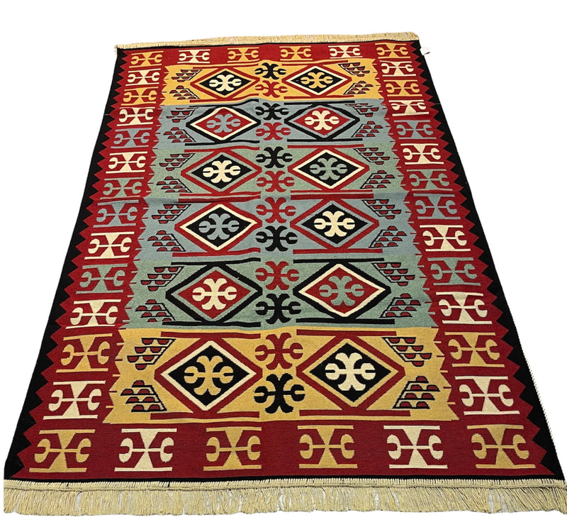 Kelim Vloerkleed Tefenni - Kelim kleed - Kelim tapijt - Turkish kilim - Oosterse Vloerkleed - 120x180 cm