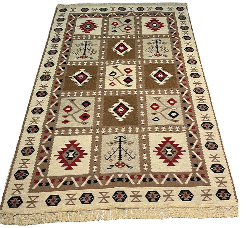 Kelim Vloerkleed Konya - Kelim kleed - Kelim tapijt - Turkish kilim - Oosterse Vloerkleed - 120x180 cm