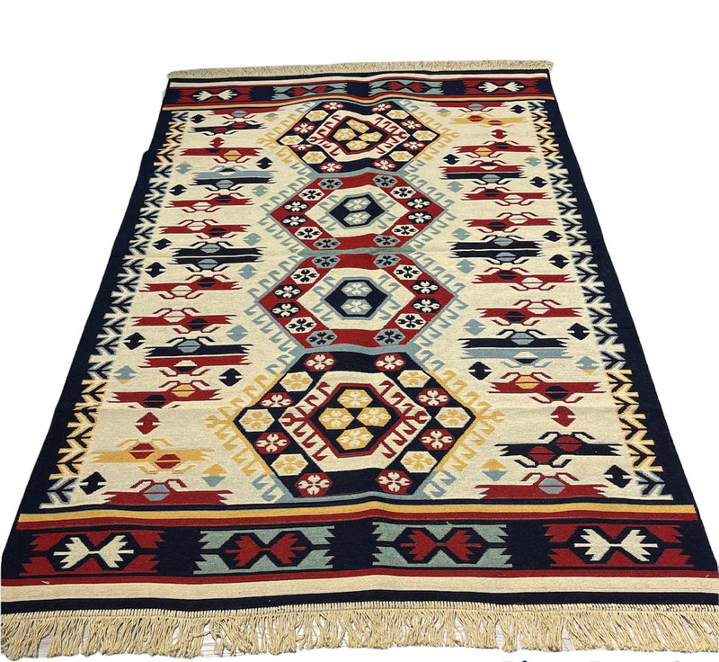 Kelim Vloerkleed Hoyraz - Kelim kleed - Kelim tapijt - Turkish kilim - Oosterse Vloerkleed - 120x180 cm