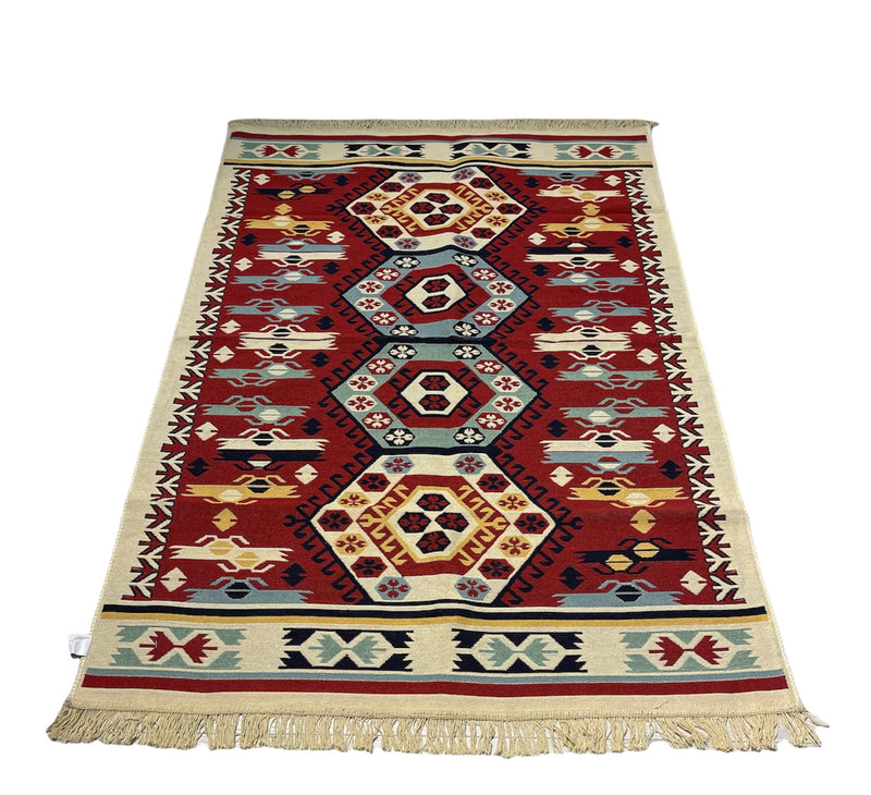 Kelim Vloerkleed Hoyraz - Kelim kleed - Kelim tapijt - Turkish kilim - Oosterse Vloerkleed - 120x180 cm