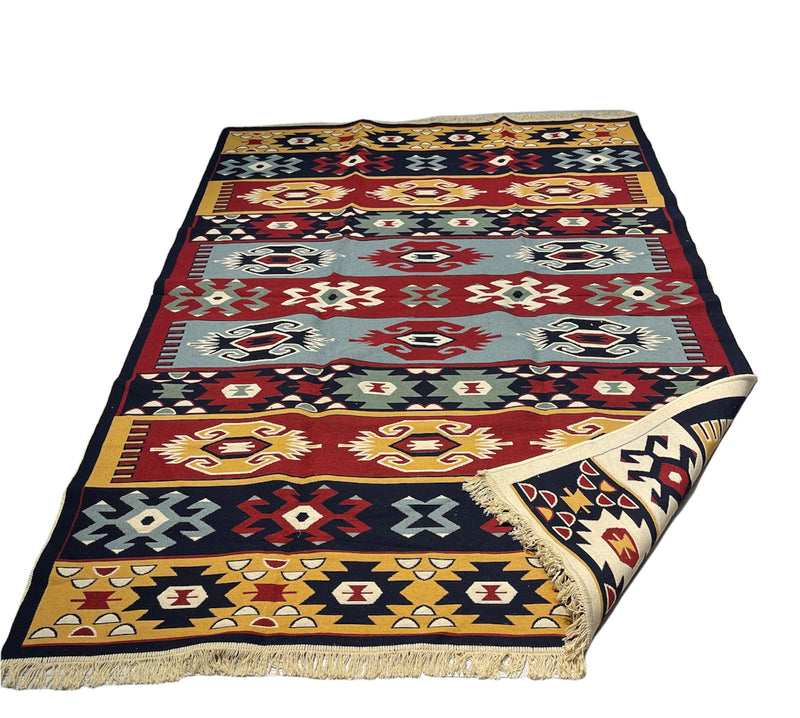 Kelim Vloerkleed Yamadi - Kelim Kleed - Kelim Tapijt - Turkish Kilim - Oosterse Vloerkleed - 160x250 cm
