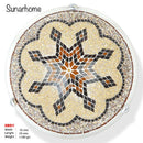 Mozaïek plafonnière bruin