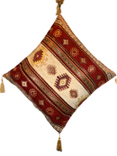 Kussen rood en krem Authentiek