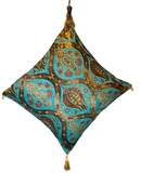 Kussen turquoise Tulipa