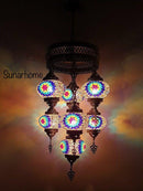 Mozaïek Hanglamp set 7 bollen