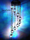 Mozaïek Hanglamp set 7 bollen