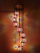 Mozaïek Hanglamp set 7 bollen