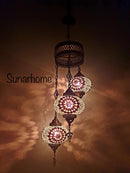 Mozaïek Hanglamp set 3 bollen